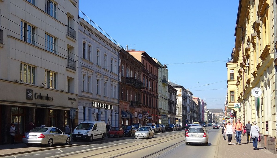 Ulica Starowiślna w Krakowie. Fot. Wikipedia