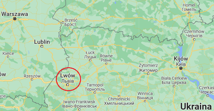 Lwów - rosyjskie uderzenie atomowe