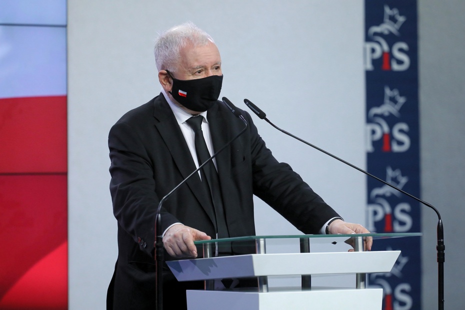 Jarosław Kaczyński, prezes PiS. Fot. PAP/Paweł Supernak