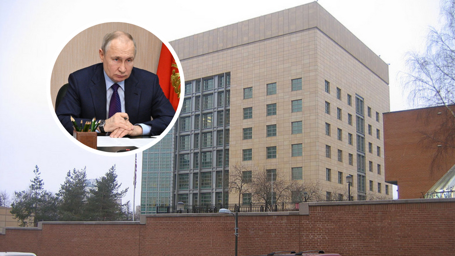 Amerykańska ambasada w Moskwie apeluje do obywateli USA o natychmiastowe opuszczenie Rosji. (fot. Wikipedia, PAP/EPA)