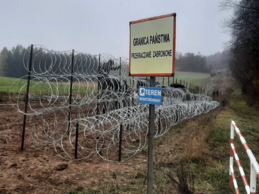 Wzmocnienia na granicy Polski z obwodem kaliningradzkim. Fot. Twitter/Mariusz Błaszczak