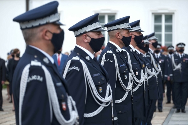 Uroczyste obchody Święta Policji, fot. PAP/Mateusz Marek.