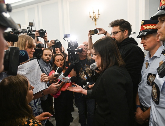 Popis Kai Godek w Sejmie. Obraziła dziennikarkę, była też mowa o Holokauście