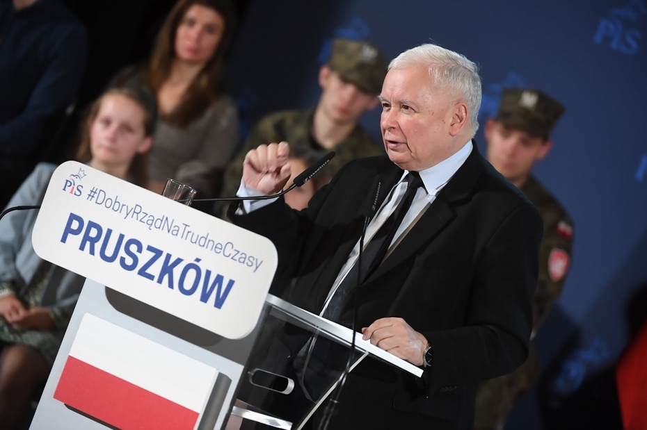 Prezes PiS Jarosław Kaczyński. Fot. PAP/Andrzej Lange