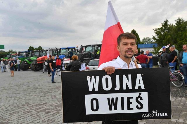 Protest AgroUnii w Rękoraju. Fot.: PAP/Grzegorz Michałowski