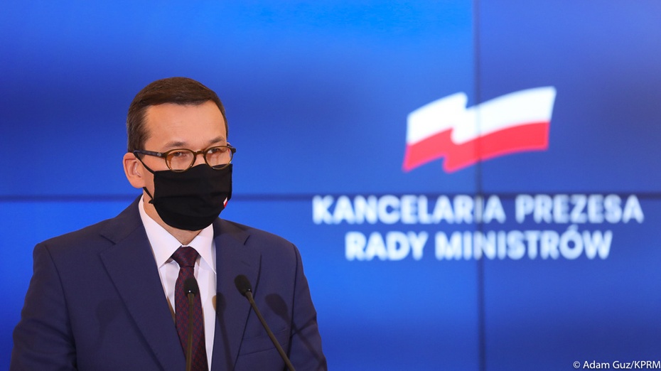 Premier Mateusz Morawiecki ogłosił nowe restrykcje. Fot. KPRM/Adam Guz
