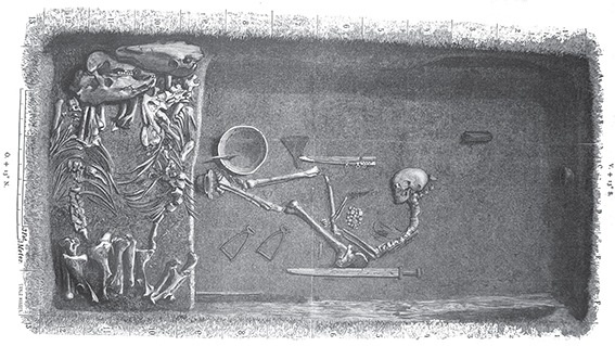 Grobowiec odkryty w szwedzkim Birce już w XIX wieku. Uważany za wzorzec pochówku wikińskiego wojownika. Przyjęto, że pochowano w nim mężczyznę. Przeprowadzone ostatnio wyspecjalizowane badania DNA wykazały jednak, że była to kobieta.
