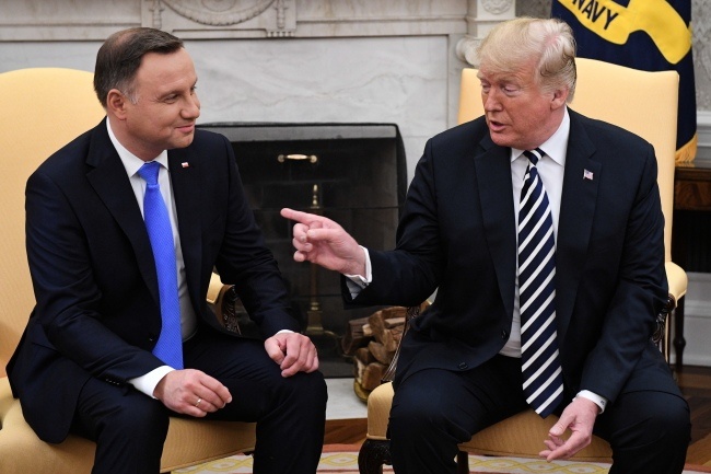 Spotkanie Andrzeja Dudy z Donaldem Trumpem w Białym Domu, fot. PAP/Radek Pietruszka