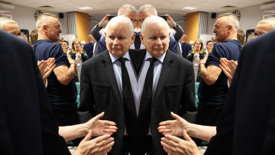 Jarosław Kaczyński. Fot. PAP/Canva