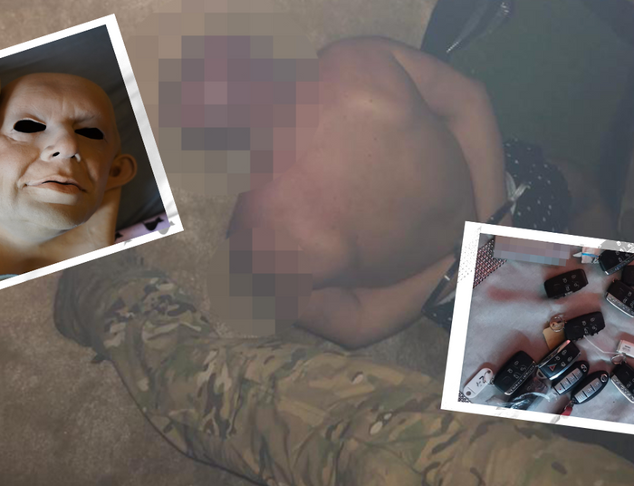 Bandyta w świątecznej piżamce. Policja pokazała nagranie z rozbicia brutalnego gangu