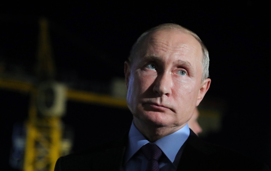 Prezydent Rosji Władimir Putin chce wyłączyć Ukrainę z tranzytu gazu do Europy. Od 2014 r. prowadzi z tym krajem wojnę. Fot. PAP/ EPA