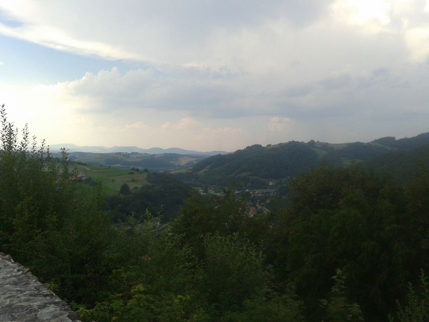 Kolejny widok z ruin zamku