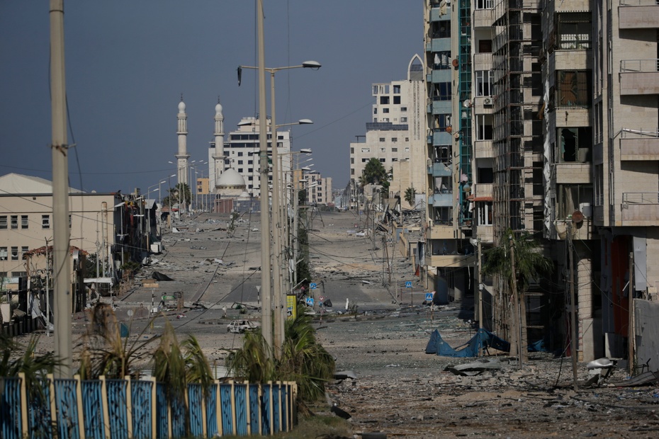 Strefa Gazy. Fot. EPA/MOHAMMED SABER