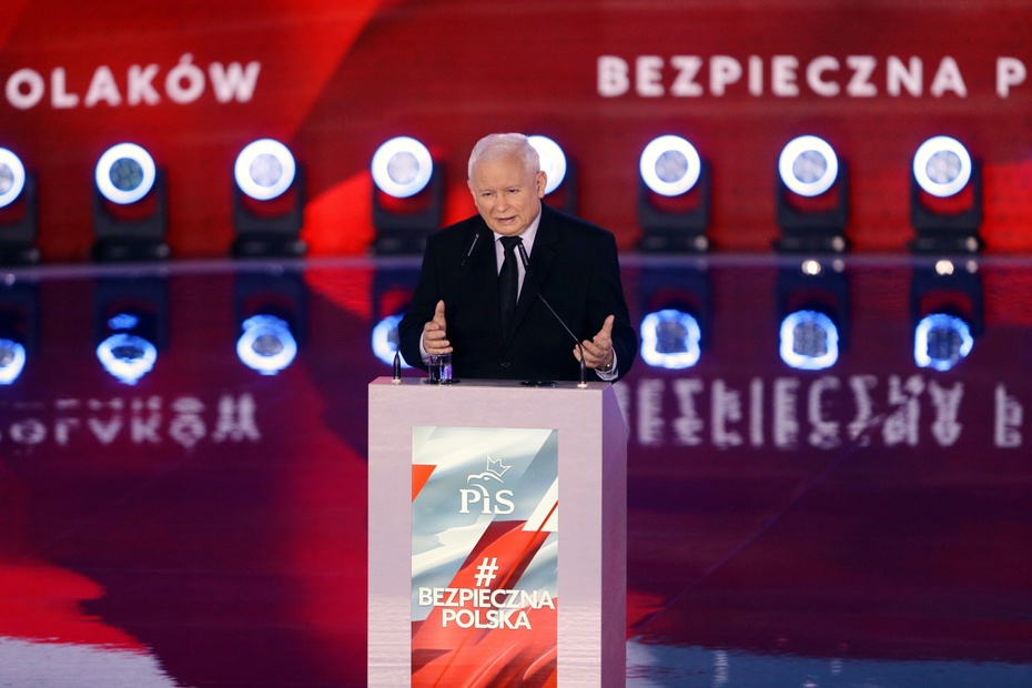 Prezes PiS Jarosław Kaczyński. Fot. PAP/Zbigniew Meissner