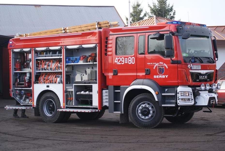 Ochotnicza Straż Pożarna w Serbach (Gmina Głogów) otrzymała już 50 tys. zł na zakup  średniego samochodu ratowniczo- gaśniczego. Fot. KGHM