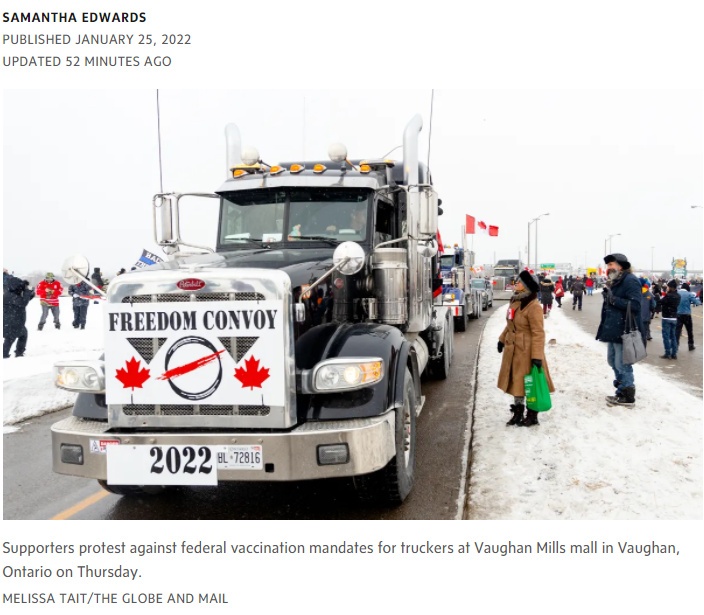 Protest: Konwój kierowców ciężarówek przemierza Kanadę…