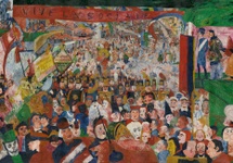 James Ensor: Wjazd Chrystusa do Brukseli 1888
