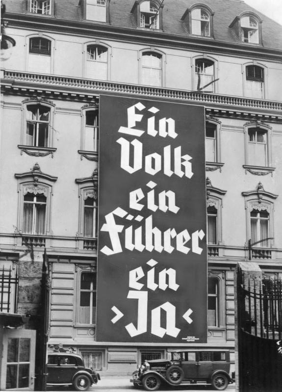 Niemiecki plakat wyborczy z 1933 r.
