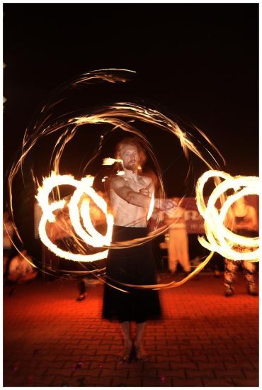 pokaz fireshow, Różanystok, Festiwal Młodzieży bez Granic, 22-27 maj 2012
