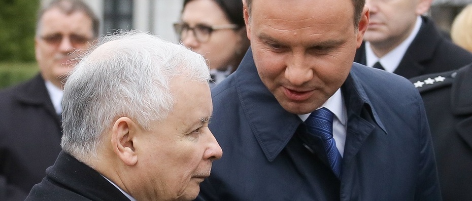 Jarosław Kaczyński i Andrzej Duda. Fot. PAP