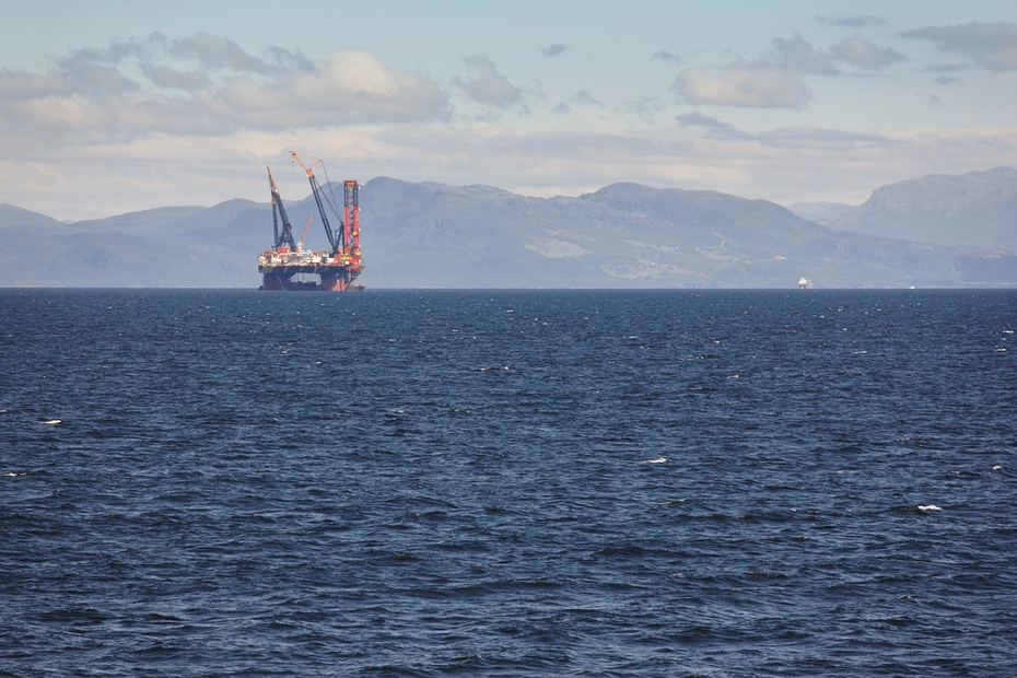 Platforma wydobywcza na Morzu Północnym w Norwegii. Fot. Shutterstock