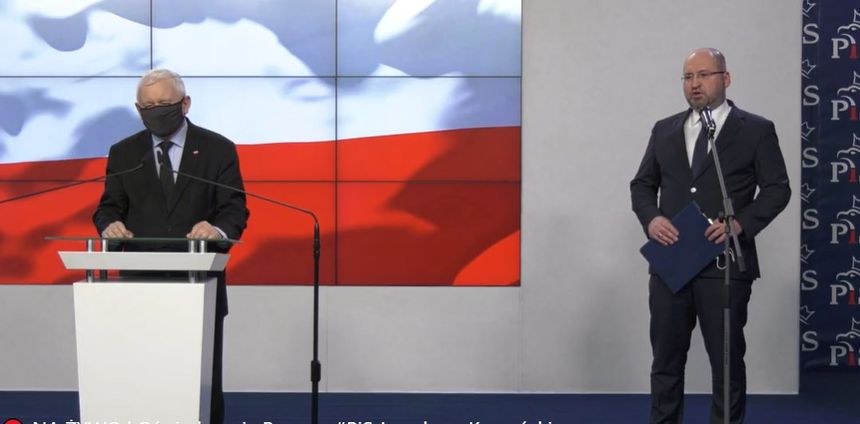 Jarosław Kaczyński i Adam Bielan ogłosili koalicję.