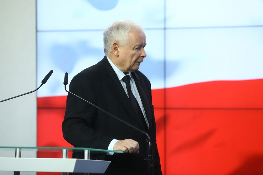Prezes PiS Jarosław Kaczyński. Fot. PAP/Rafał Guz