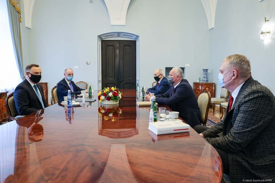 Prezydent spotkał się z przedstawicielami mniejszości białoruskiej. fot. Twitter