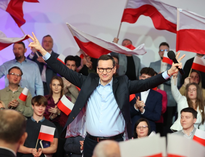 Morawiecki w Łodzi. "Nie uda im się nas zniszczyć. Jesteśmy coraz bardziej zjednoczeni"