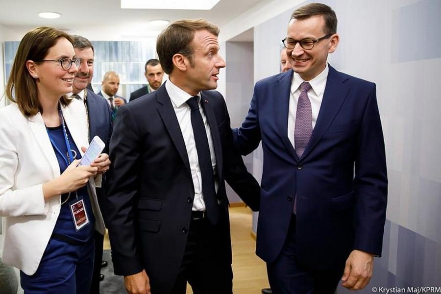 Emmanuel Macron i Mateusz Morawiecki. Fot. KPRM