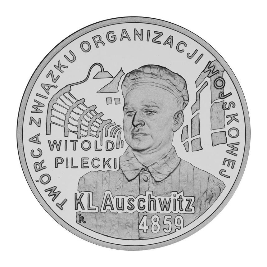 Srebrna moneta wydana przez NBP na wniosek Fundacji Paradis Judaeorum.