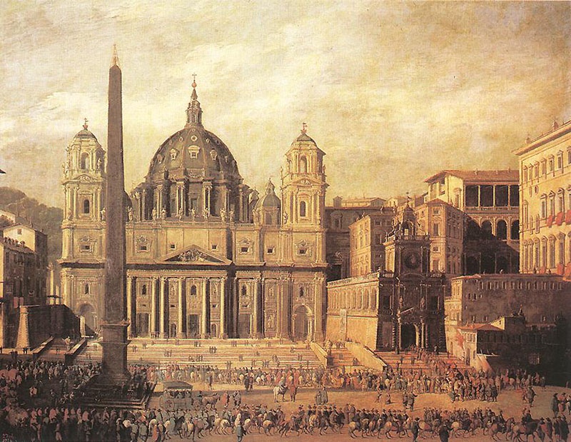Viviano Codazzi, "Bazylika św. Piotra", 1630