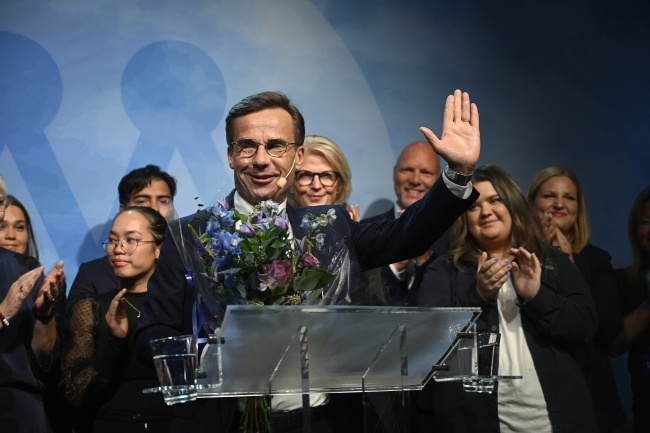 Ulf Kristersson zostanie przyszłym premierem Szwecji, fot.  PAP/EPA/Fredrik Sandberg