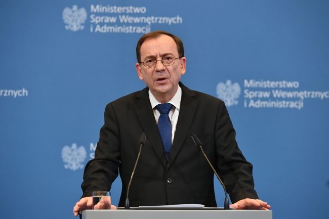 Minister spraw wewnętrznych i administracji Mariusz Kamiński, fot. PAP/Piotr Nowak