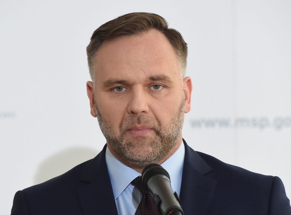 Dawid Jackiewicz, były minister skarbu w rządzie PiS. Fot. PAP/Radek Pietruszka