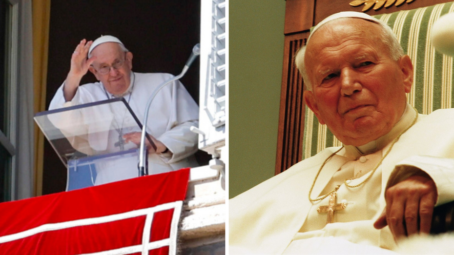 Papież Franciszek i Jan Paweł II. Źródło: PAP/EPA, Wikipedia