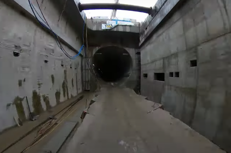 Tunel pod Świną jest gotowy w ok. 82 proc. Źródło: GDDKiA/YouTube