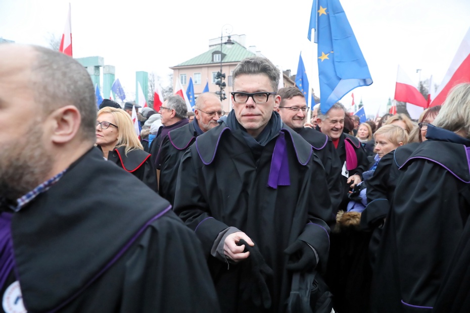 Igor Tuleya w Marszu Tysiąca Tóg. Fot. PAP/Tomasz Gzell
