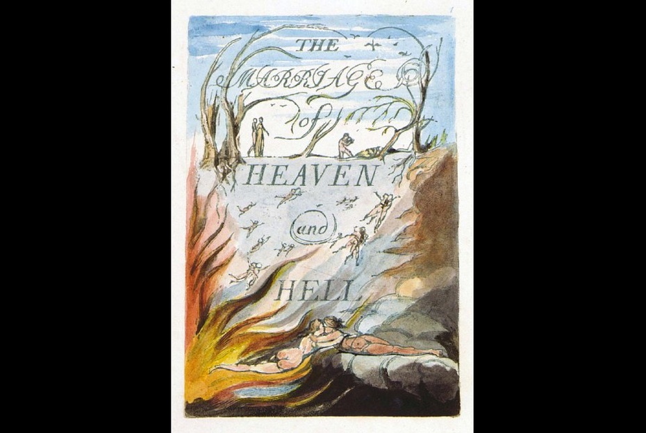 William Blake, okładka "The Marriage of Heaven & Hell"