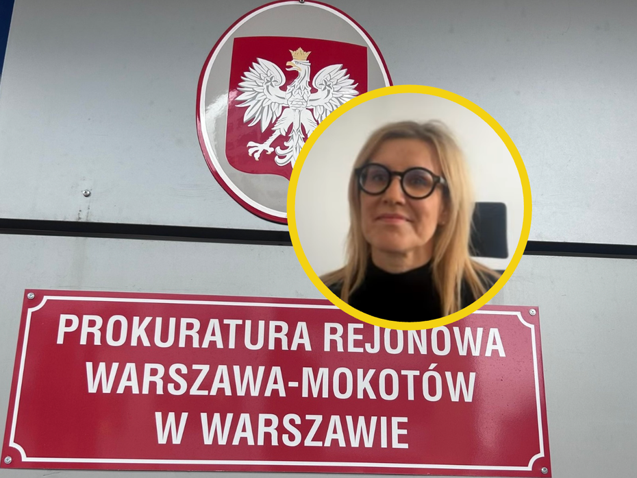 na zdjęciu: Prokurator Ewa Wrzosek na tle siedziby Prokuratury Rejonowej Warszawa-Mokotów. fot. Ewa Wrzosek/Radio Rebeliant, Wikimedia Commons CC BY 3.0