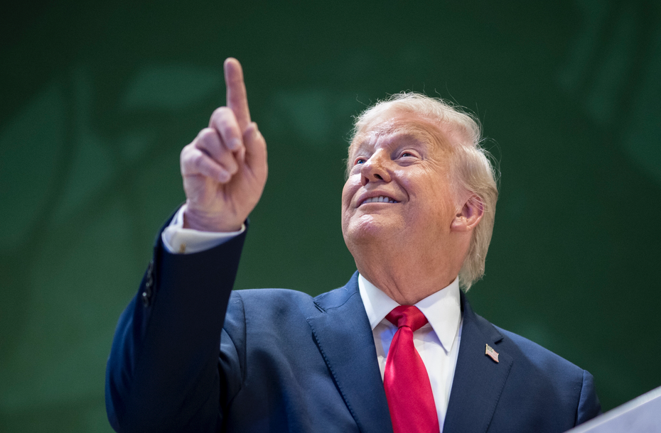 na zdjęciu: prezydent USA Donald Trump na Światowym Forum Ekonomicznym w Davos. fot. PAP/EPA/GIAN EHRENZELLER