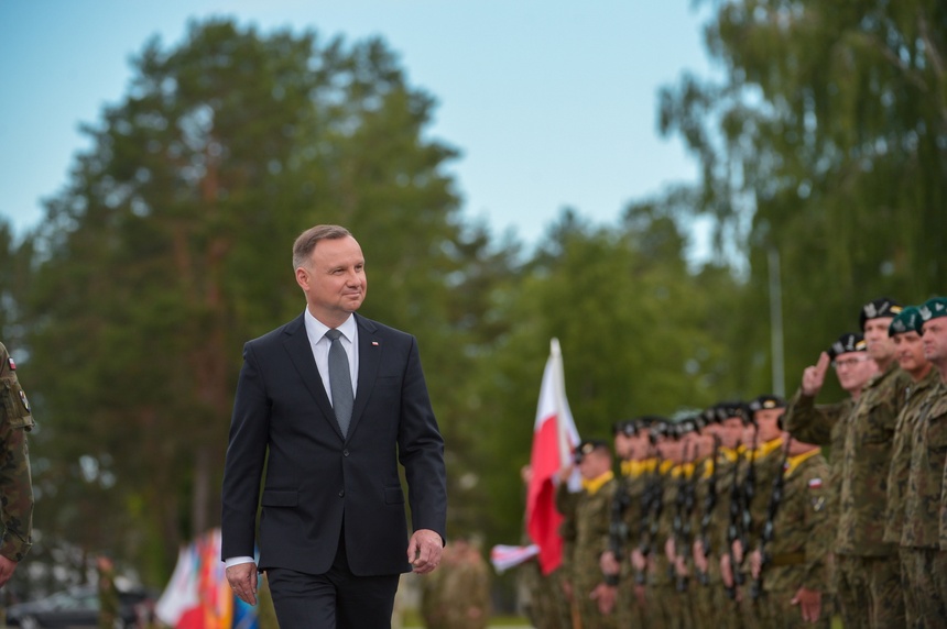 Andrzej Duda z największym zaufaniem wśród zagranicznych przywódców na Ukrainie. Źródło: PAP/Marcin Obara