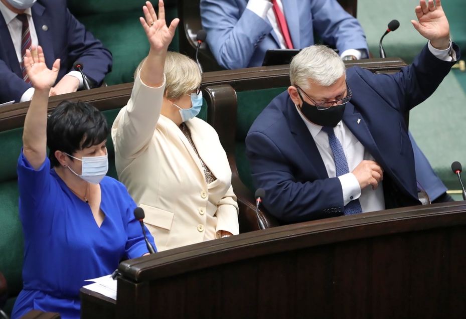 Sejm zdecydował ws. Lex anty-TVN. Fot. PAP