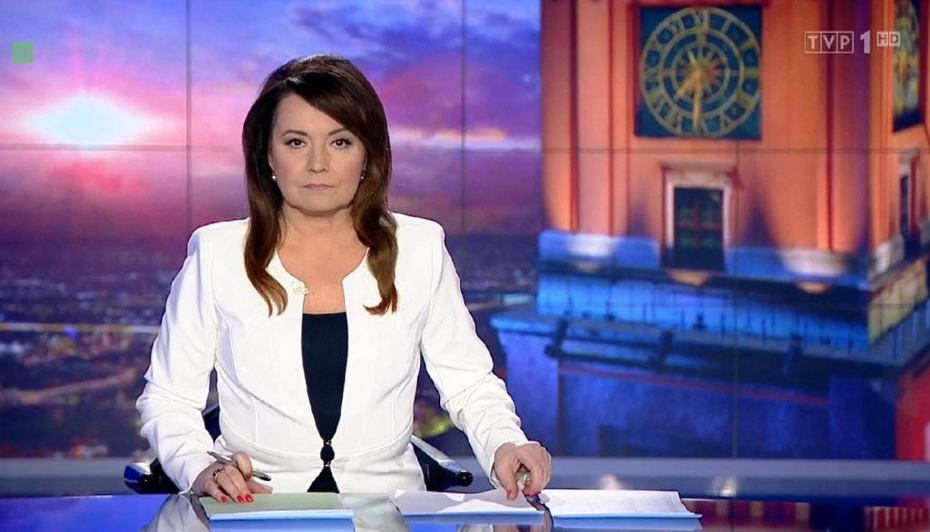Danuta Holecka jest gwiazdą "Wiadomości" TVP.