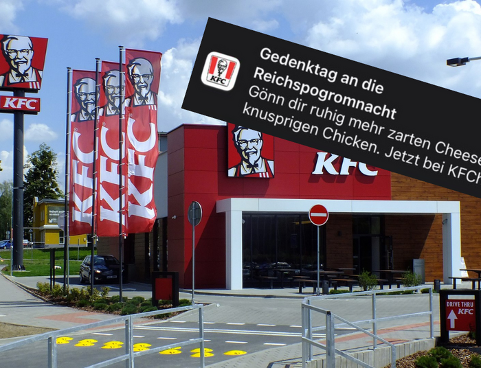 KFC wysłało skandaliczną wiadomość do Niemców o pogromie Żydów. Teraz przeprasza