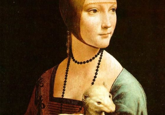 "Dama z gronostajem" Leonarda da Vinci. fot. Wikimedia