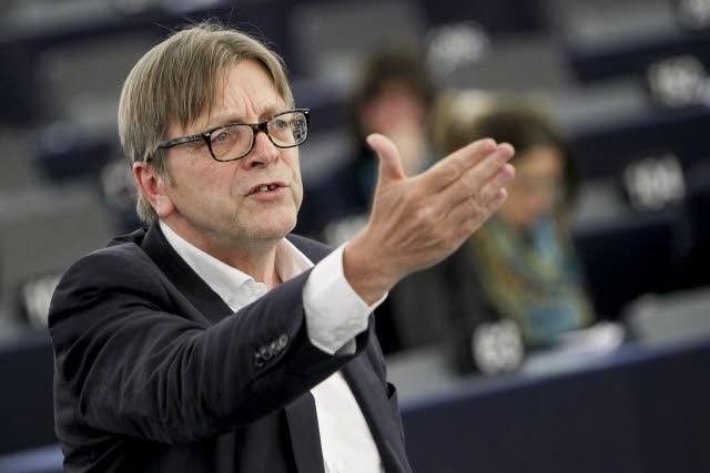 Guy Verhofstadt, przewodniczący ALDE w Parlamencie Europejskim.