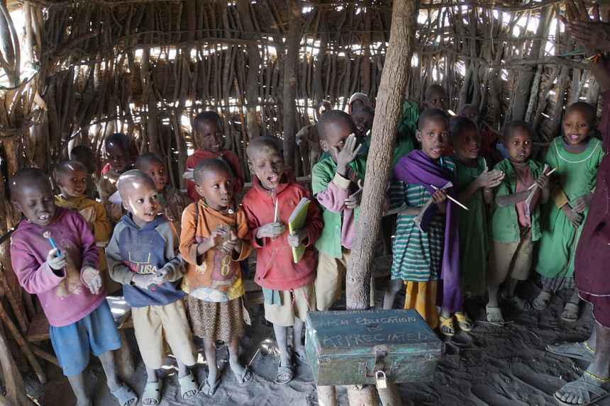 Masajskie dzieci w szkole, Tanzania © Bogna Janke