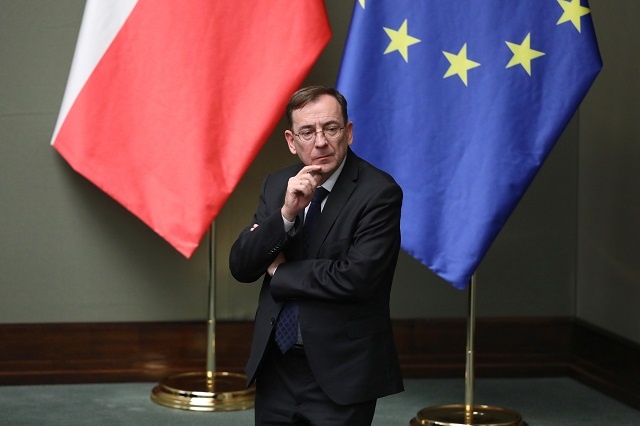 Mariusz Kamiński, minister koordynator polskich służb specjalnych: Chińczycy nie powinni tworzyć 5G w Polsce i Europie. Fot. PAP/Leszek Szymański