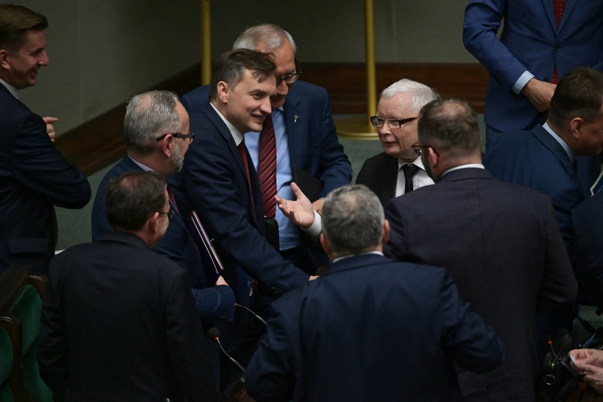 Sejm głosował w sprawie wotum nieufności Zbigniewa Ziobry. Źródło: PAP/Marcin Obara